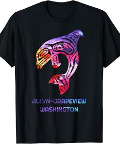 Allyn-Grapeview WA Native American Orca Killer Whale T-Shirt