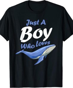 Just A Boy Who Loves Humpback Whales as Whale Watching T-Shirt