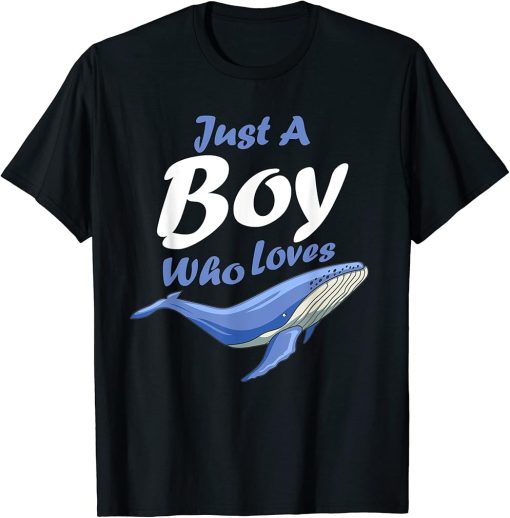 Just A Boy Who Loves Humpback Whales as Whale Watching T-Shirt